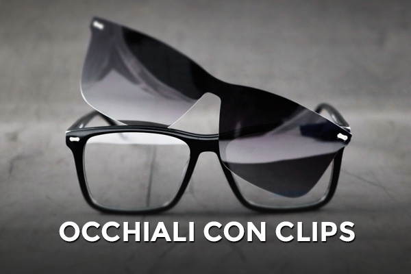 occhiali con clips